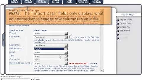 Getting Started:  How to Import Contacts into your Contact Manager