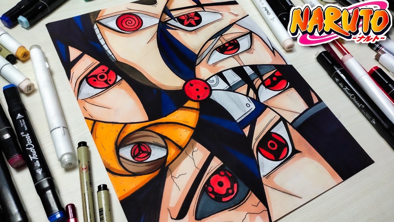 Drawing Shisui Uchiha [Black Mangekyou Sharingan] Artist-@ochrefox