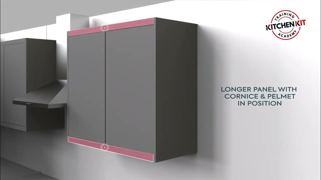 How to Install End Panels, Cornice & Pelmets with Kitchen Kit YouTube