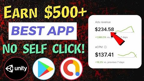 Earn $500 monthly with this BEST App! 😲🤑 #UnityAds #Admob #Applovin #FacebookAds