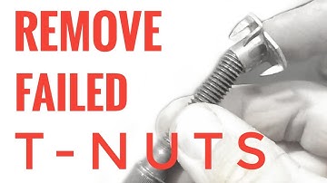 FAILED CLIMBING WALL T-NUT REMOVAL AND INSTALL