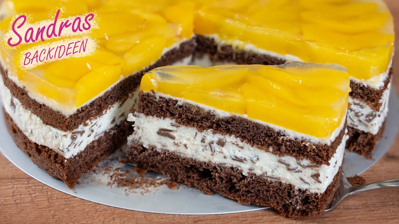 Pfirsichtorte mit Stracciatellacreme | Stracciatellatorte mit ... Pfirsichtorte mit Stracciatellacreme | Stracciatellatorte mit ...
