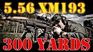 XM193 5.56 At 300 Yards Accuracy and Drop Compensation Verify!!