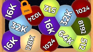 BALLOONS 2048 - Unlock Numbers 8k, 16k, 32k, 64k, 128k, 256k | Bolo Merge 3D | Level Up Balloons screenshot 4