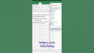ใส่รหัสผ่าน Excel ป้องกันแก้ไข