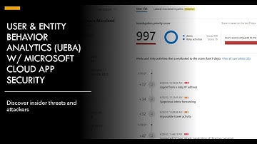 UEBA in Microsoft Cloud App Security (User & Entity Behavior Analytics)