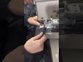 Automatic button fastening
