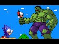 Mario's Battle Mayhem: What if Mario, Sonic vs Hulk Maze | Game Animation