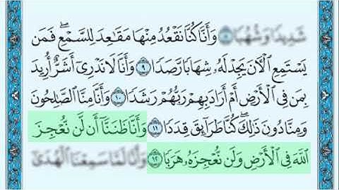 سورة الجن - الأيات 9 إلي 12 - المنشاوي مع الأطفال - مكرر لمدة ساعة