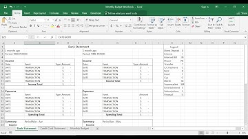 [Part 2] Tracking and Recording Expenses on Excel | Budget Workbook on Excel