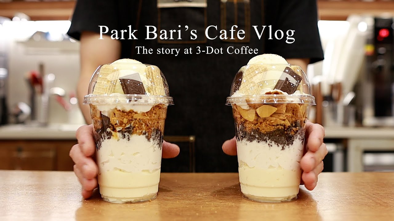 Cafe vlog cookie & Crim Vanilla Parpe Cafe Vrog asmr korean vlog korean cafe