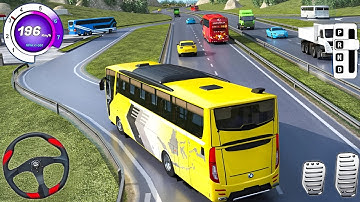 Bus Simulator 2025: Euro Bus Adventure 3D Bus Games - Android Gameplay Level 1-2