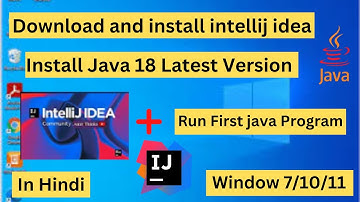 How to Install Intellij IDEA and java 18 latest version on Windows 10 | 11 #intellijidea #intellij