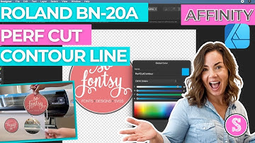 😍 Hoe u Roland BN-20 Perf Cut-contourlijnen toevoegt in Affinity Designer