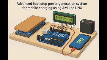 HVS- 4235. Advanced foot step power generation system for mobile charging using Arduino UNO # Piezo