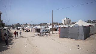 Displaced Palestinians are still struggling to receive basic food, aid and services after 200 days o