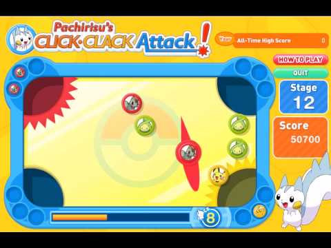 Pachirisu´s Click-Clack Attack - clearing all stages