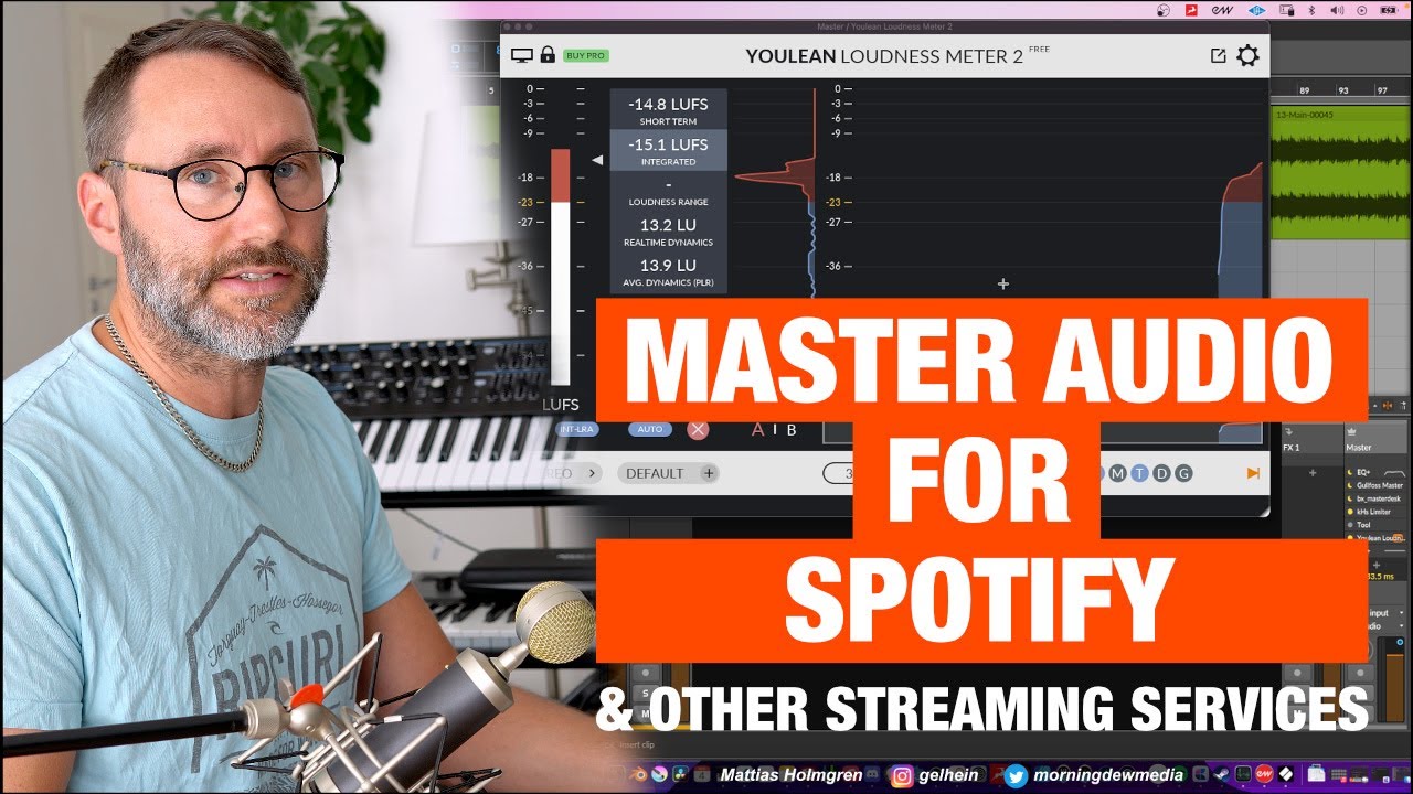 Mastering Audio for Spotify and YouTube + Plugin tips - Part 1 - YouTube