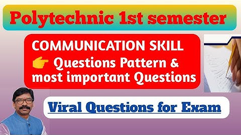 communication skill important questions | polytechnic 1st sem important questions