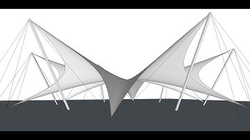 3D modeling a Tensile Structure using Sketchup