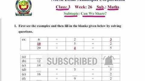 Class 3 Maths | can we share | week 26 | FirstStep | worksheet Solution l 15.12.2020