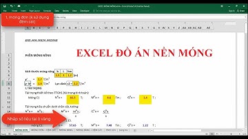 Excel phần móng nông - đồ án nền móng | HUCE