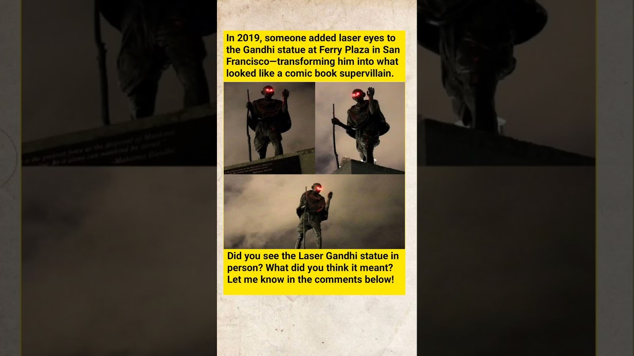 The Laser Gandhi Statue:Solving San Francisco's Strangest Public Art Mystery