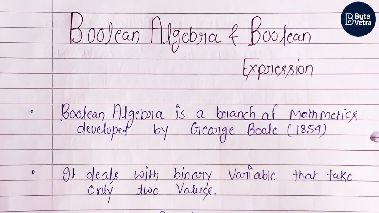 Boolean Algebra Made Easy Complement of Expression with Examples ...