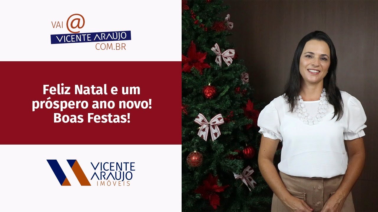 Cartão de Boas Festas: Feliz Natal e Próspero Ano Novo, para