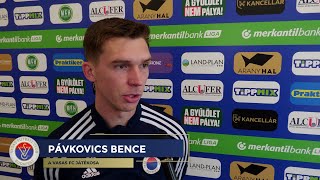 A Gyirmót elleni győzelmet követően Pávkovics Bence összegezte gondolatait