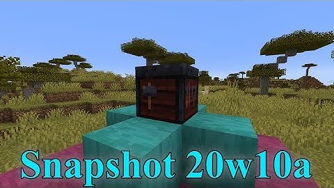 Minecraft 1.16 Snapshot 20w10a- Smithing Table Goes West