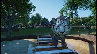 Planet Zoo Episode 1 Wild Woods - White Tiger And Zoo Entrance