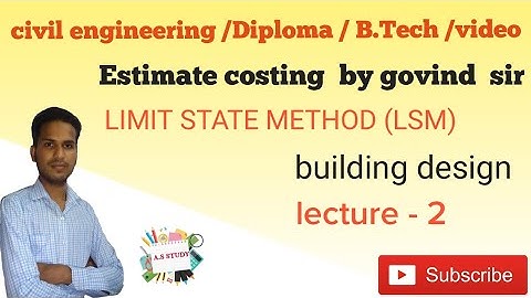 Estimate costing - building design lecture - 2 civil engineering  //Diploma/B.Tech// video