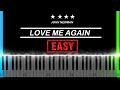 John Newman Love Me Again Easy Piano Tutorial