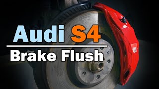 Audi S4 Brake Flush (2018+ B9 3.0L V6 TFSI) - 20K Mile Service - Part 3