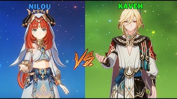 Kaveh vs Nilou Comparison - Genshin Impact