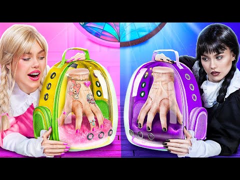 Уэнсдей Аддамс! Экстремальное преображение комнат близняшек!