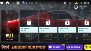 Day 1 Warm Up | Proving Grounds | Lamborghini Miura P400SV | NFS No Limits