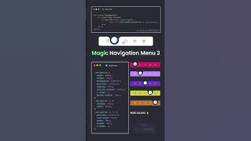 Navigation Menu 3 Using HTML CSS 😎 Cool Navigation Bar #html #coding #shorts #viralshorts