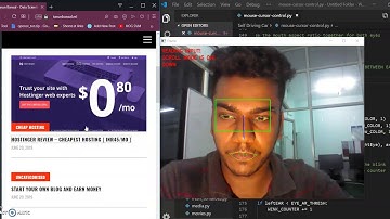 Mouse Cursor Control using OpenCv and Python - PyAUTOGui and DLIB
