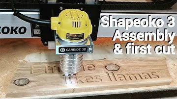 Shapeoko 3 CNC router assembly and first cut!