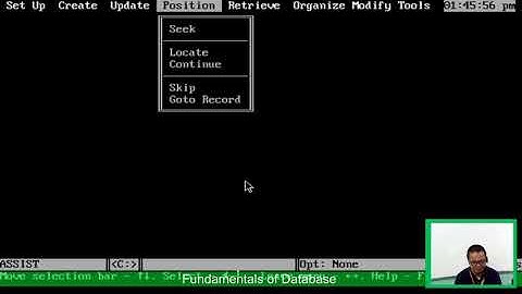 Dbase3+ Session One Version Two
