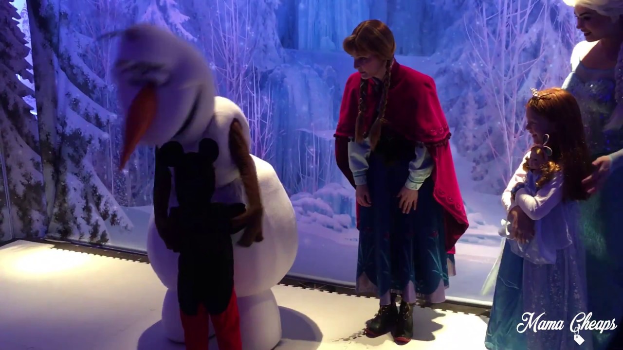 Frozen Character Meet and Greet on Disney Magic Cruise Ship Elsa, Anna, Olaf YouTube