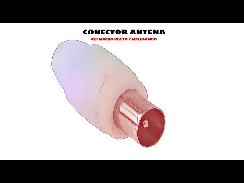 Video de Conector  CEI Macho recto 7mm  Blanco