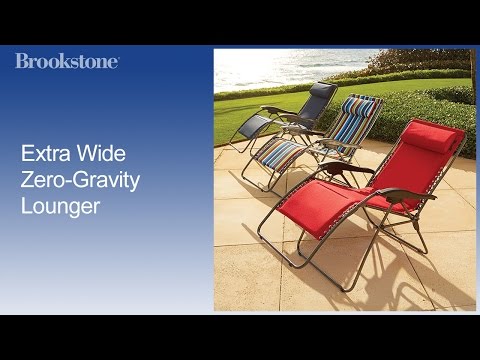 Extra Wide Zero Gravity Lounger - YouTube
