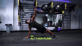 Bodyweight Alternating T High Plank