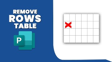 How to remove rows from table in publisher