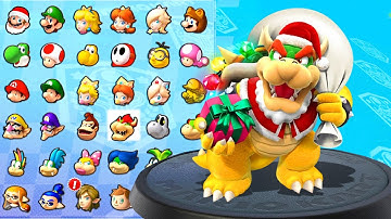 Mario Kart 8 Deluxe Christmas Special - Santa Bowser in Rock Cup, Bell Cup