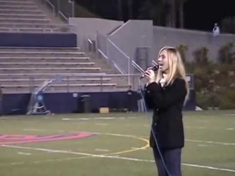 Samantha Smith National Anthem at Rooster Bowl