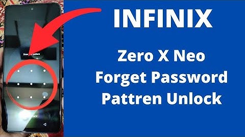 Infinix Zero X Neo Hard Reset | Forget Password Pattren Unlock 🔓